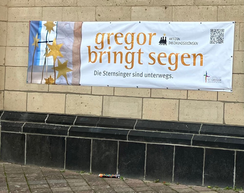 Banner Gregor bringt Segen